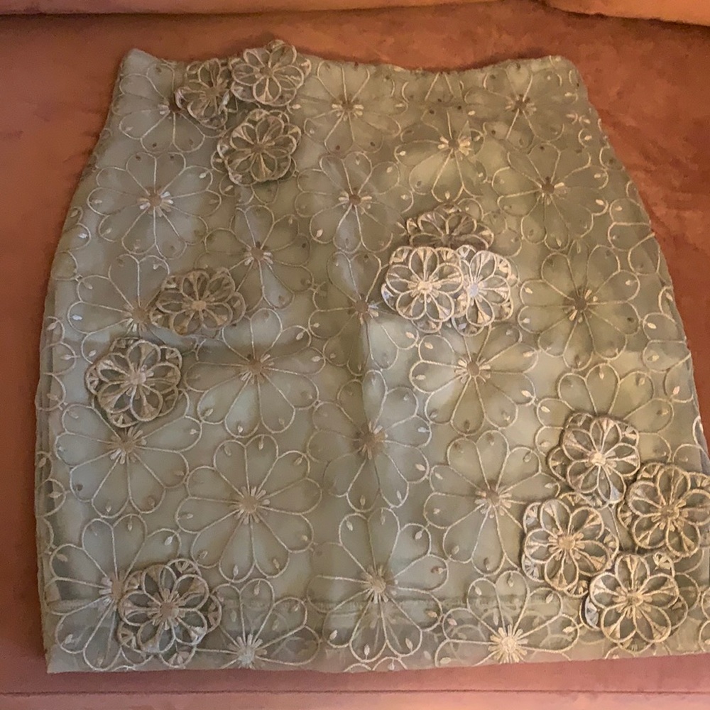 Olive green skirt